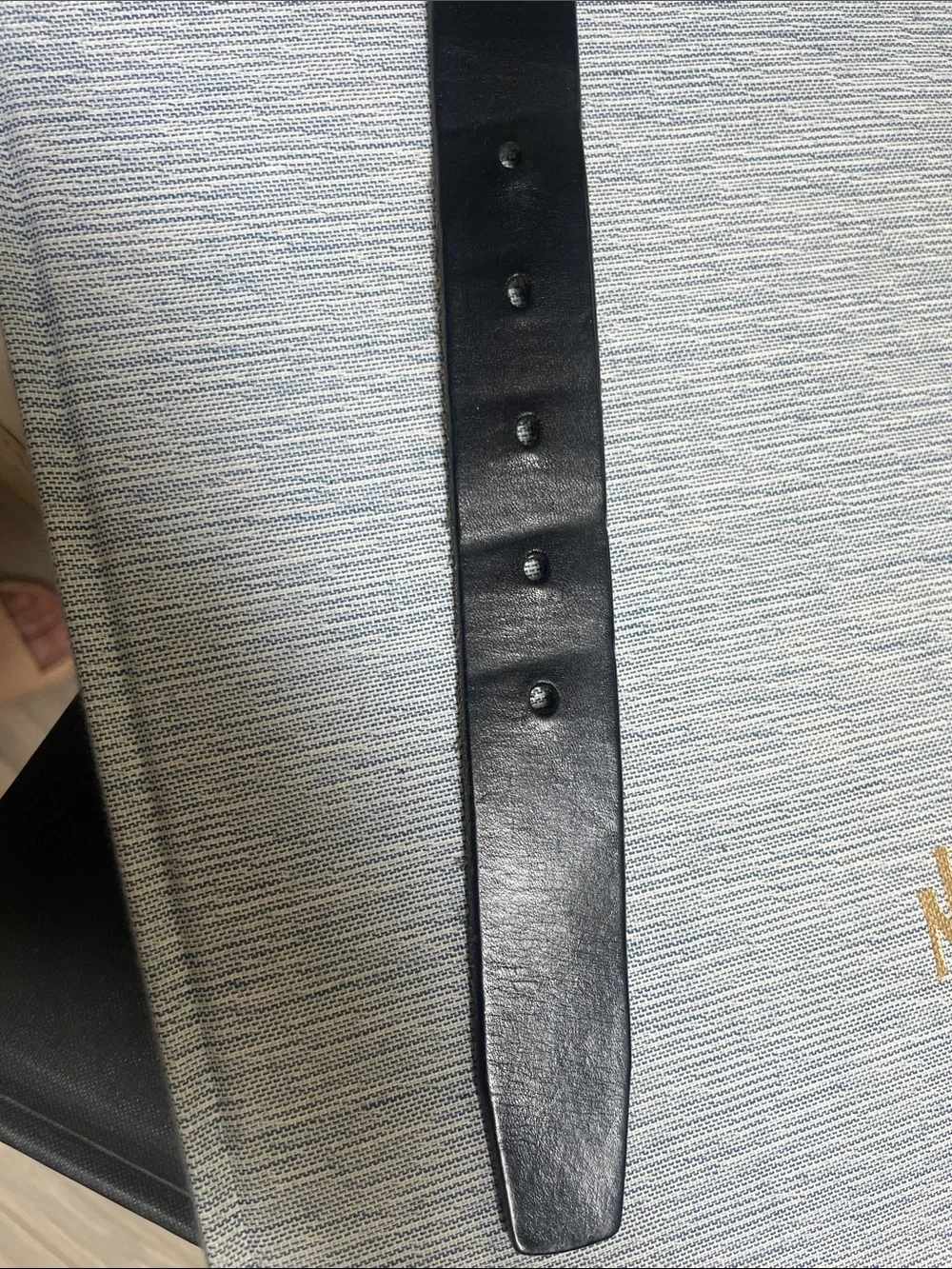 Polo Ralph Lauren Black Leather Belt | Size 34 | Silver Buckle | Polo Pony